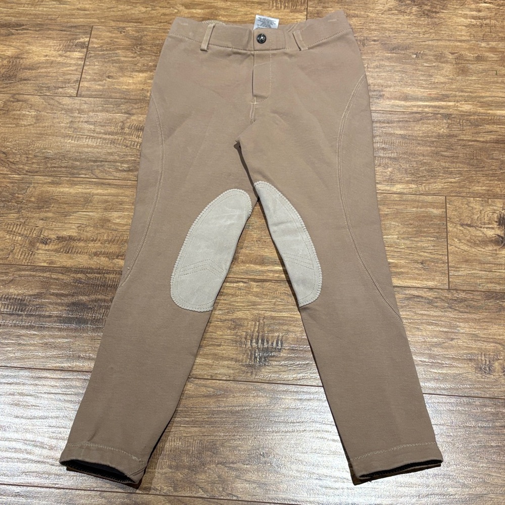 Kids Tan Equestrian Elation Leggings